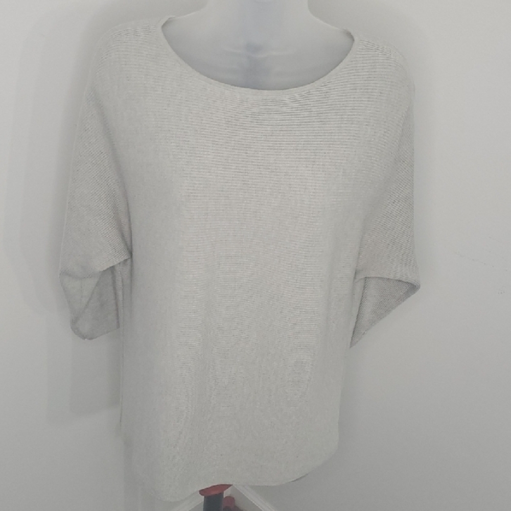 H&M Basic Light Gray Knit Top - image 2